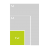 150x150 mm met 1 tussenlaag