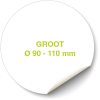 Sticker Groot - Transparant