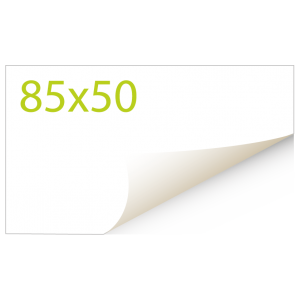 Sticker 85x50 mm - Transparant