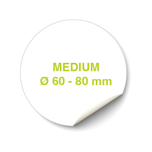Sticker Medium - Transparant