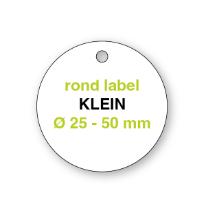 Label rond Klein